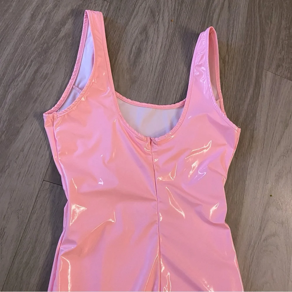 Light Pink Latex Dress - Picture 3 of 7